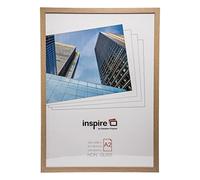 Hampton Frames SORBONNE A2 Picture Frame | 42x59cm, Oak Effect, Rectangular, Engineered Wood, Plexi Front | Wall Mount, Drop-In Back | Certificate, Poster, Photo Display