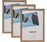 Hampton Frames, SORBONNE A3 Picture Frame 3 Pack, 30x42cm Oak Effect MDF, Acrylic Front, Wall Mount, Landscape or Portrait | Display for Photos, Posters, Certificates