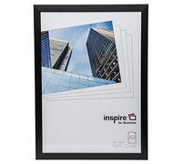 Hampton Frames | SORBONNE Photo Frame | A3 (30 x 42 cm), Black, Wood Effect, Plywood | Glass Acrylicglas Front, Fixing Clips, Portrait or Landscape Display | For Certificates & Photos