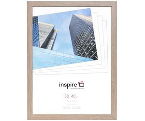 Hampton Frames | SORBONNE Picture Frame | 30x40cm, Oak Effect, Acrylic Front, Pack of 1 | Lightweight, Shatter-Resistant, Easy to Hang | Display Photos, Posters, Artwork