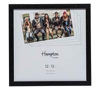 Hampton Frames OXFORD 12x12 (30x30cm) Black Square Picture Poster Photo Frame Plexi (Non-Glass) OXF1212NGX