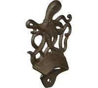 Hampton Nautical Cast Iron Wall Mounted Octopus 6" Bottle Opener