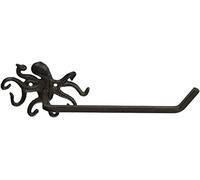 Hampton Nautical K-9205-cast-iron Cast Iron Octopus Toilet Paper Holder 11" - Beach Bathroom Decor - Beach Decor - Cast Iron Decor