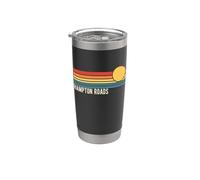 Hampton Roads Virginia Retro Sunset Style Design Stainless Steel Insulated Tumbler