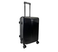 Hampton & Stewart ABS 8 Wheel Spinner Hard Shell Suitcase Luggage Set Travel Trolley 3 Colours (Black, Medium 24")
