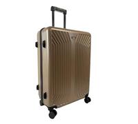Hampton & Stewart ABS 8 Wheel Spinner Hard Shell Suitcase Luggage Set Travel Trolley 3 Colours (Champagne, Large 28")