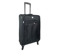 Hampton & Stewart Lightweight Nylon 4 Wheel Luggage Set Suitcase Travel Cabin Trolley Case (Medium)