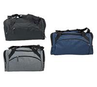Hampton & Stewart Sports Gym Travel Holiday Duffel Bag Shoe Compartment Holdall (Navy)