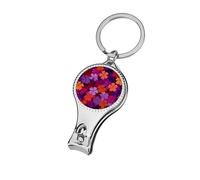 Hamrocks Purple Orange Red Fauvist Pattern Nail Clippers Toenail Clipper Cutters Professional Nail Trimmer Nail Cuticle Cutter for Women Men