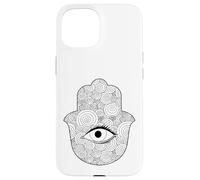 Hamsa Evil Eye Spiral Hand Case for iPhone 15