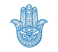 Hamsa Hand Eye Wall Sticker Indian Buddha Wall Decal Yoga Studio Meditation Decor Bohemian Home Wallpaper Vinyl Poster Art Small - 42x48cm