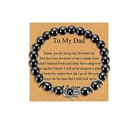 Hamsa Hand Protection Stone Bracelet for Men Evil Eye Bracelet for Men Gifts for Dad/Son/Brother/Grandson/Boyfriend Brithday Jewlery For Men, Adjustable, Metal, other