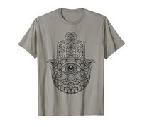 Hamsa Mandala Womens Yoga Hand of Fatima Symbol Girls T-Shirt