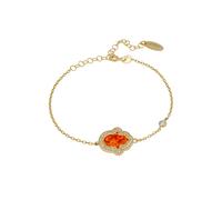 Hamsa Opalite Fire Opal Bracelet Gold Latelita Orange One Size