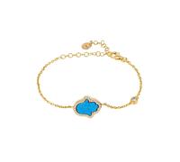 Hamsa Opalite Turquoise Blue Bracelet Gold Latelita Blue One Size