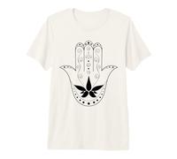 Hamsa Symbol Blue Evil Eye Ornament Yoga Premium T-Shirt