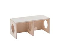Hamster 2 Chamber Tunnel - Hamster in Indoor Wooden Hide House | Animal Exercise Game House Labyrinth Landscape Decoration Living Space for the Study Room, Balcony