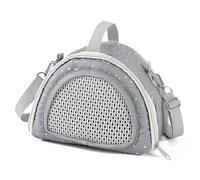 Hamster Adventure Handbag Polyester Pet Carriers with Adjustable Strap Breathable Ventilated Design for Outdoor Activity Pet Carriers