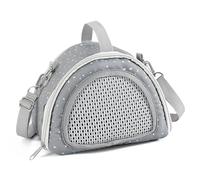 Hamster Adventure Handbag Polyester Pet Carriers With Adjustable Strap Breathable Ventilated Design For Outdoor Activity Small Animal Shoulder Handbag