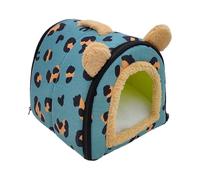 Hamster and Bed | Detachable and Soft Hamster Kennel | Indoor Outdoor Habitat Accessory for Dodo Rest Game Hiding House