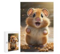 Hamster And Corn Jigsaw Puzzle, 1000 PCS, Indoor Activity for The Home, A for Adult Puzzle Lovers, This Winter