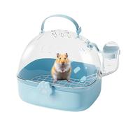 Hamster And Small Pet Carrier, Travel Bird Cage With Bottle Water(18.4x16.3x17cm), Hamster Carrier Cage, Portable Transparent Cover Box With Handel, Secure Closing, For Cockatiels Chinchillas