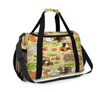 Hamster Apples Travel Duffel Bag for Girls Boys Women Men Hamster Weekend Overnight Bag Shoulder Tote Luggage Handbag for Travel Sports Gym