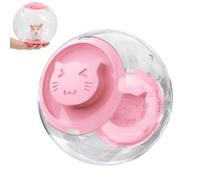 Hamster Ball 18cm Transparent Exercise Wheel for Hamster & Mice Small Animal Toy Plastic Safe Training Exercise Breathable Easy Assembly (Pink)