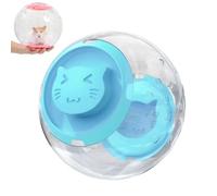 Hamster Ball 18cm Transparent Exercise Wheel for Hamster & Mice Small Animal Toy Plastic Safe Training Exercise Breathable Easy Assembly (Blue)