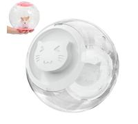 Hamster Ball 18cm Transparent Exercise Wheel for Hamster & Mice Small Animal Toy Plastic Safe Training Exercise Breathable Easy Assembly (White)