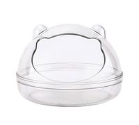 Hamster Bath Container Basin Toilet for Supplies Cage Accessories Round L