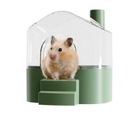 Hamster Bath Container - Large Transparent Hamster Bath Box | Small Animal Houses and Habitats to Clean Exploring Hidden Sleeping Lemming