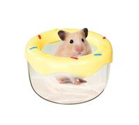 Hamster Bath Sand Container, Removable Hamster Cleaning Box Bathtub for Dwarf Syrian Small Animals Daily Use