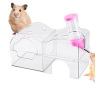 Hamster Bath Sand | Sand Bath Container Transparent Beds - Small Animal House Habitat Cage Bowl Pet Supplies for Chinchilla Guinea Gerbil Mice Dwarf