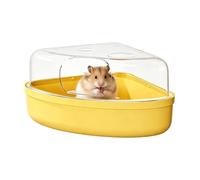Hamster Bath Tub Leakproof Transparent Bathing Digging