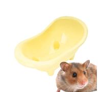 Hamster Bath Tub, Small Animal Tub, Cute Bath Box, Open Sand Container for Guinea Pigs, Ice Bath Sleeping Nest for Chinchilla Comfort, Summer Living Room Tray for Cleanliness, Peace and Play