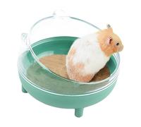 Hamster Bathhouse, Transparent Dust Bath and Toilet, Spacious Removable Sand Container for Hamsters, Syrians, Chinchilla Guinea Pigs