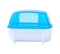 Hamster Bathroom - 12.5cm Hamster Sand Bath Tray, Scaled | Improved Accessibility | Detachable PC Sand Bathroom for Mice Lemming Gerbils Dwarf Mouse Chinchilla