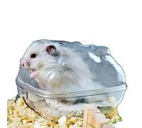 Hamster Bathroom Toilet - Large Space Anti Splash Hamster Cute Transparent Bathroom - Grasp the Cute Moment of Your Pet