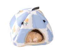 Hamster Bed - 17x17x18cm Warm Mini House Cave | Dome-Shaped Small Pet Sleeping Bag | Waterproof Breathable Semi-Enclosed HamsterHouse | Non-Slip Hammock Guinea Pig Nest