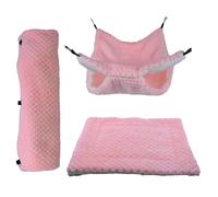 Hamster Bed - 23x18x11cm Plush Nest Cave Tunnel, Long-Lasting Pet Hammock - Heat Locking Structure Advantage for Sugar Glider Ferret Cage Sleeping Resting Hiding Playing Climbing Winter
