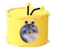 Hamster Bed, Dwarf Hamster Shelter - Hamster Retreat Dwarf Hamster Bee Design Felt A Small Animal Bed - Warm Warm Four Seasons House for Caramel,