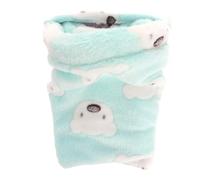 Hamster Bed for Small Pets Winter Warm Fleece Nest | Light Green, Cozy Private Place for Hedgehog and Rabbit, Washable Removable Liner for Cage Use