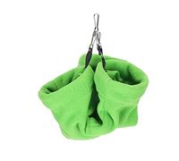 Hamster Bed Hanging Tunnel,Small Animnals Soft Sleeping House,Winter Warm Passage Hanging Hammock Ferret Hammock Bed Hammock and Tunnel Cage Suit Rabbit Tunnels and Hideout (Green)