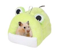 Hamster Bed Nest, Golden Bear Bed, Pet Winter House, Small Animal Nest With Cozy Golden Bear Sleeping Bed For Hamsters, Hedgehogs, Chinchillas, And Small Pets