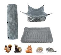 Hamster Bed - Plush, 9.05x7.08x4.33in, Cave Tunnel Mat, Warm | Animal House Design Hamster Tunnel Bed, Small Pet Nest for hamsters, sugar gliders, sleeping, resting