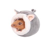 Hamster Bed with Soft Lining, Cozy Cotton Hideout for Hamster, Rat, Gerbil, Mouse,Washable Small Animal House Cage Accessories(16cm 6.3in-Mouse)