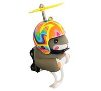 Hamster Bike Bell - Scooter Handlebar Ring with Light | Safety Button Horn Battery Powered Buzzer Small Bike Accessory Protection