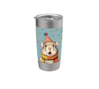 Hamster Birthday Confetti Retro Pop Art Stainless Steel Insulated Tumbler