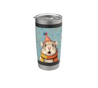 Hamster Birthday Confetti Retro Pop Art Stainless Steel Insulated Tumbler